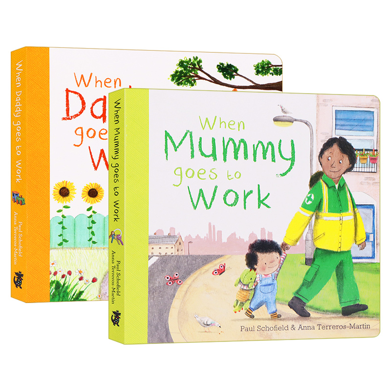 英文原版 When Mummy/Daddy Goes to Work 当妈妈/爸爸去上班2册 进口原版英文书籍