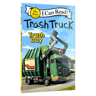 英文原版 Trash Truck Trash Day 垃圾车 垃圾日  My First I Can Read分级阅读 英文版 进口英语原版书籍