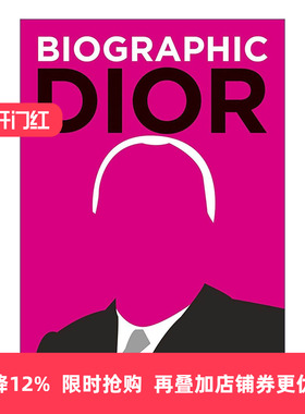 英文原版 Biographic Dior 迪奥 时尚品牌创始人 信息图表式精装名人传记 英文版 进口英语原版书籍