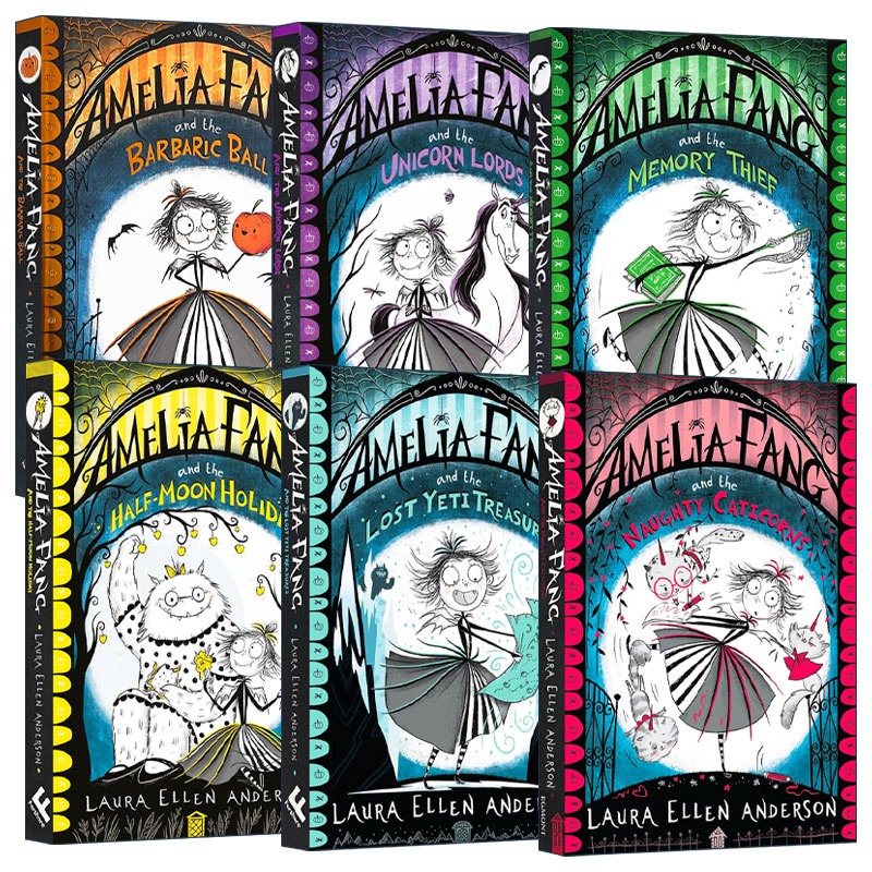 Amelia Fang Series 长尖牙的阿米莉亚系列6册 儿童奇幻小说进口原版英文书籍