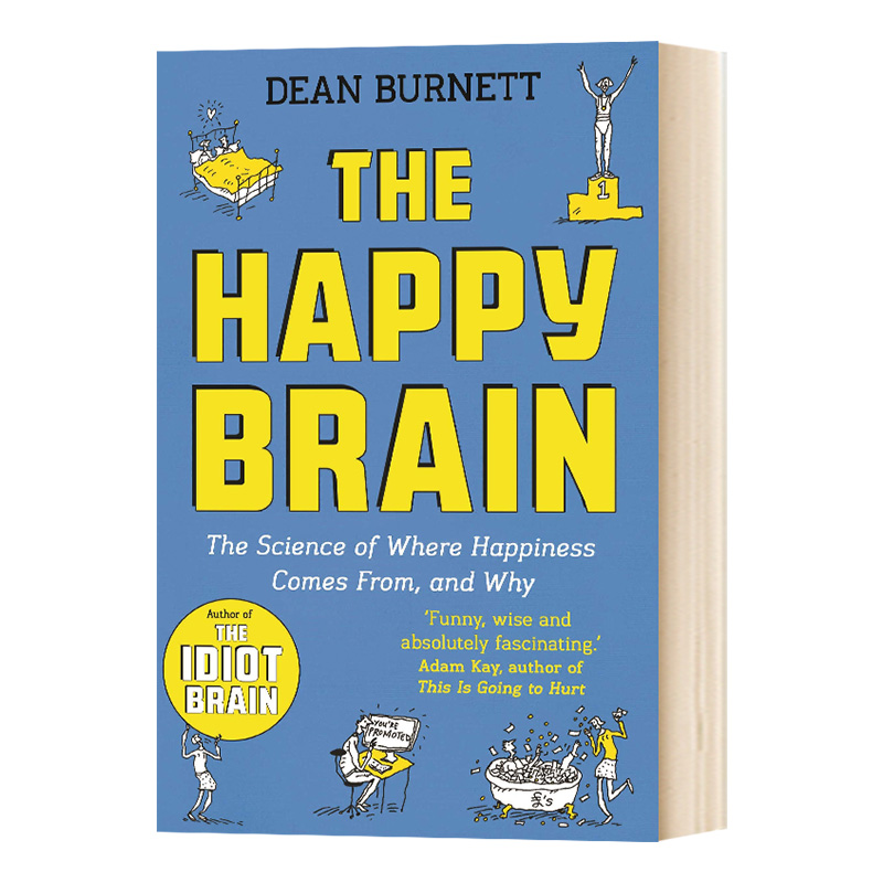 快乐的大脑 The Happy Brain 英文原版书 大脑科普读物 脑部知识 进口英语书籍 神经科学家Dean Burnett  迪安博内特