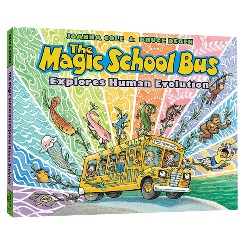 英文原版绘本 The Magic School Bus Explores Human Evolution 神奇校车新作人类进化 儿童科普启蒙故事书 英文版进口书