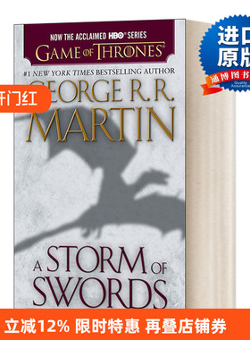 英文原版小说 A Storm of Swords A Song of Ice and Fire Book 3 冰与火之歌3 万剑风暴 影视版 简装 英文版 进口英语原版书籍