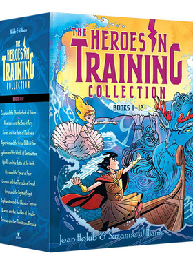 奥林匹斯神话故事12册盒装 Heroes in Training Olympian Collection Books 1-12 英文原版 英雄在磨练 儿童英语初级章节桥梁书