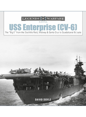 英文原版 USS Enterprise CV-6 企业号航空母舰 大E号历史 杜立特空袭 David Doyle 精装 英文版 进口英语原版书籍