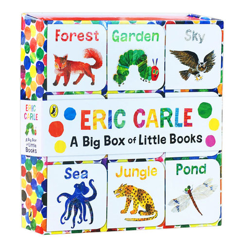 小小手掌书9册纸板礼盒装 The World of Eric Carle 英文原版 艾瑞卡尔爷爷 动物认知 儿童英语启蒙绘本