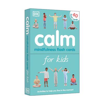 英文原版 Calm Mindfulness Flash Cards for Kids 冷静 DK儿童正念闪卡 英文版 进口英语原版书籍