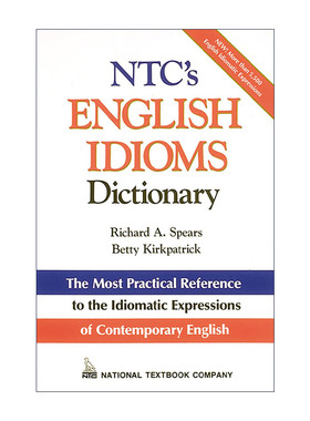 英文原版 NTC's English Idioms Dictionary 英语习语辞典 英文版 进口英语原版书籍