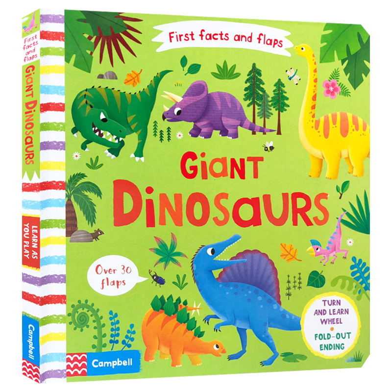 Giant Dinosaurs (First Facts and Flaps) 动手找事实-恐龙进口原版英文书籍