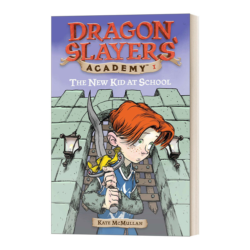 英文原版 Dragon Slayers' Academy #1 The New Kid at School 从前有条喷火龙1 天生的英雄 英文版 进口英语原版书籍