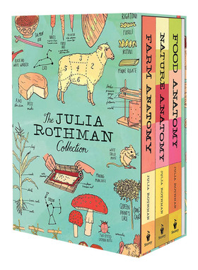 茱莉亚罗斯曼解剖学系列3本 英文原版 The Julia Rothman Collection 儿童启蒙插画科普书 进口原版英语书 Storey Publishing LLC