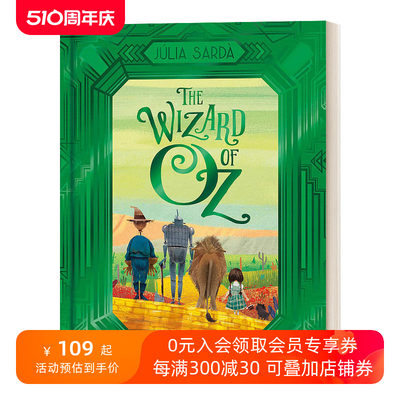 The Wizard of Oz  绿野仙踪 Julia Sarda插画 精装纪念版进口原版英文书籍