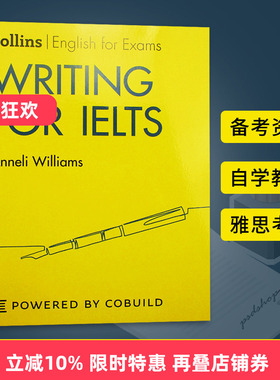 雅思写作技巧 Writing for IELTS 英文原版工具书 提升英语写作水平 柯林斯雅思考试 备考资料 自学教材 进口英语书籍 Collins