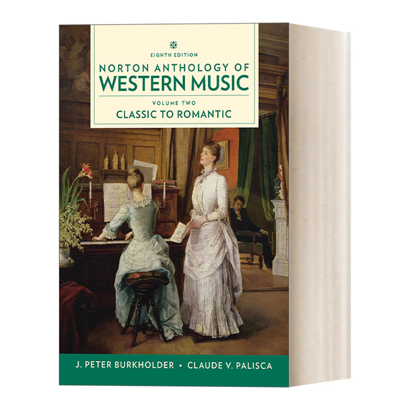 英文原版 Norton Anthology of Western Music Vol.2诺顿西方音乐选集第2卷第八版螺旋装订版Spiral-bound英文版进口英语原