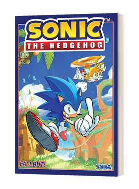 英文原版 Sonic The Hedgehog Vol 1 Fallout 刺猬索尼克第一卷 余波 音速小子 英文版卡通动漫系列 进口英语原版书籍