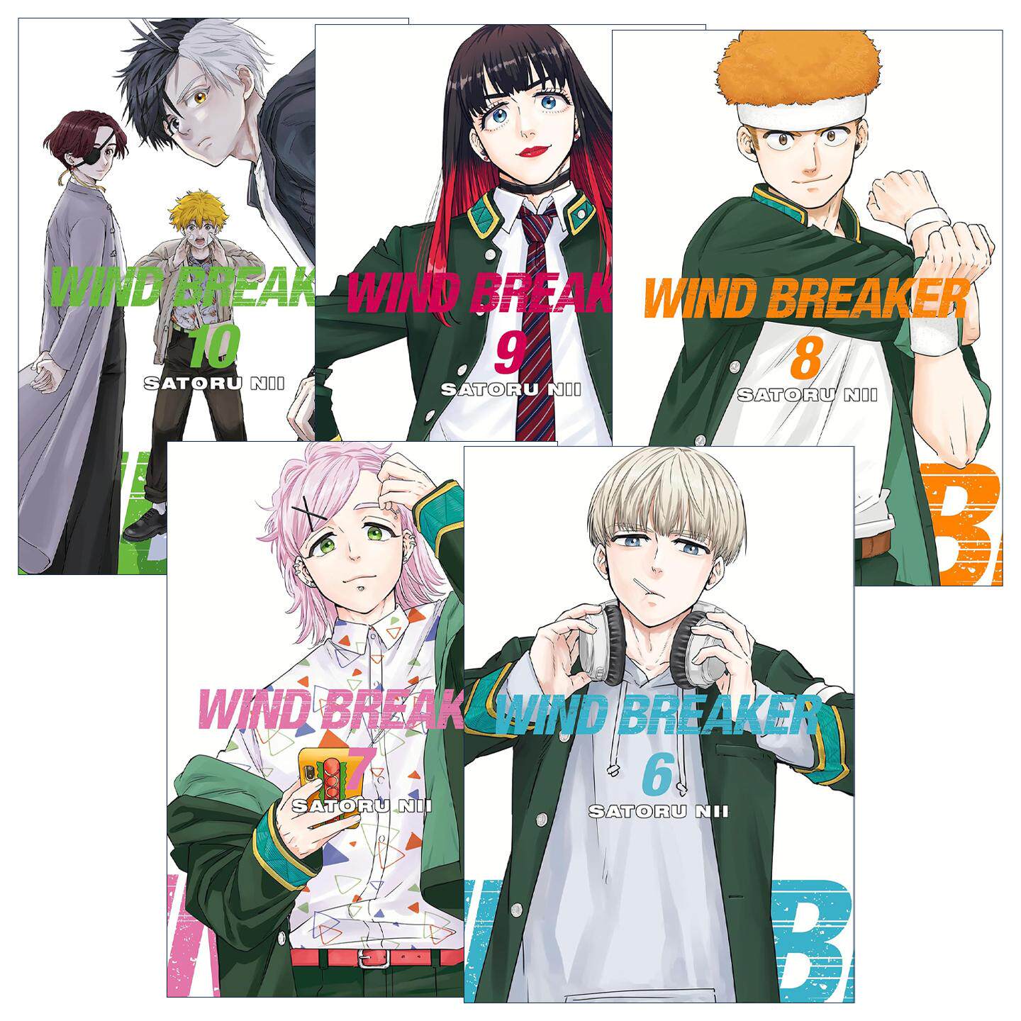 英文原版 Wind Breaker 防风铃 防风少年6-10册 同名热血动漫漫画 二位悟 英文版 进口英语原版书籍
