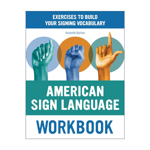 英文原版 American Sign Language Workbook 美国手语练习册 积累手语词汇练习 Rochelle Barlow 英文版 进口英语原版书籍