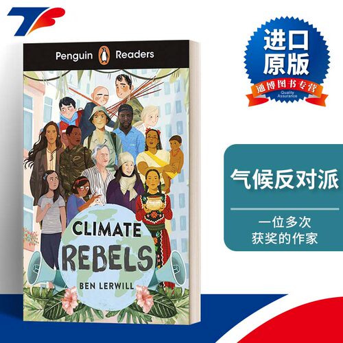 英文原版 Penguin Readers Level 2 Climate Rebels 企鹅分级阅读2 气候反对派 ELT Graded Reader 英文版 进口英语原版书籍
