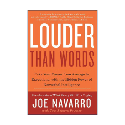 英文原版 Louder Than Words 超强掌控 如何迅速并深刻地影响他人 乔·纳瓦罗 英文版 进口英语原版书籍