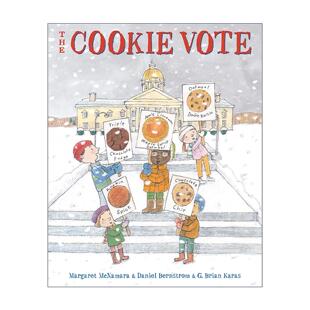 英文原版 The Cookie Vote Mr.Tiffin's Classroom Series蒂芬老师的课堂系列 饼干投票 儿童精装教育故事绘本 布莱恩·卡拉斯插画