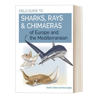 英文原版Field Guide to Sharks Rays & Chimaeras of Europe and the Mediterranean 欧洲和地中海鲨鱼 鳐和银鲛的实地指南英文版