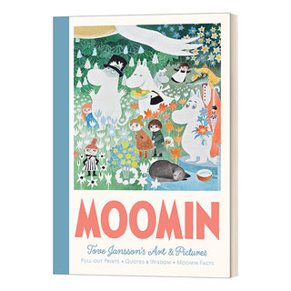 Moomin Pull-Out Prints 姆明语录及Tove Jansson经典艺术插画 精装进口原版英文书籍