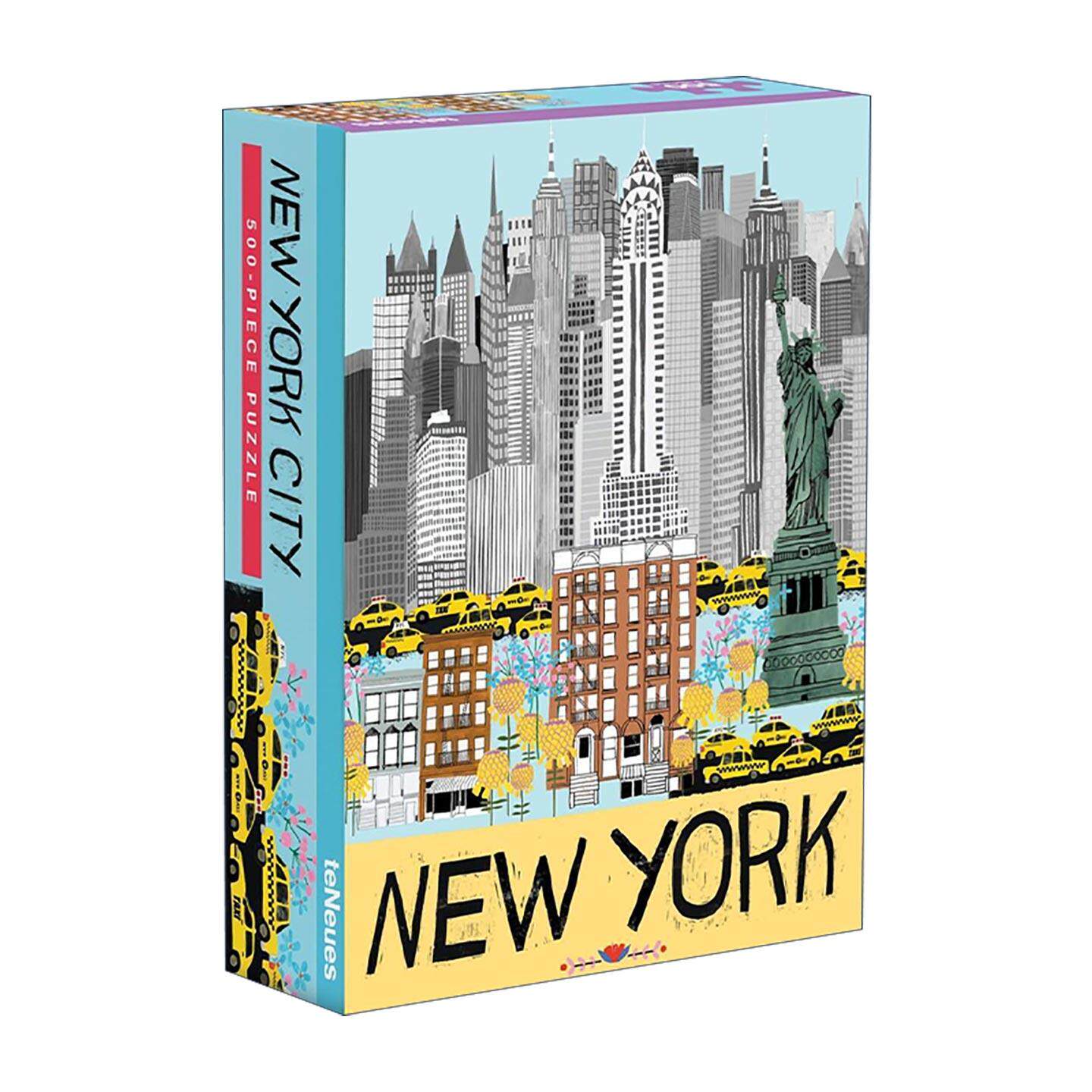 英文原版 New York City 500-Piece Puzzle 纽约市500片拼图 teNeues高端艺术文创 英文版 进口英语原版书籍