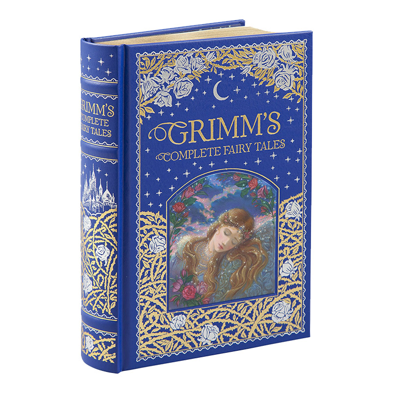 英文原版小说 Grimm's Complete Fairy Tales  格林童话全集 皮革金边  精装豪华收藏版  巴诺经典 进口英语原版书籍图片