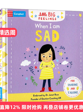 Little Big Feelings When I am Sad 当我难过的时候 幼儿启蒙认知进口原版英文书籍