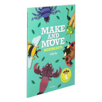 Make and Move: Minibeasts  制作和活动：小动物:12个可抠出来玩的小木偶进口原版英文书籍