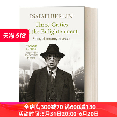 英文原版 Three Critics of the Enlightenment 启蒙的三个批评者 维柯、哈曼与赫尔德 以赛亚·伯林 英文版 进口英语原版书籍