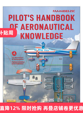 英文原版 Pilot's Handbook of Aeronautical Knowledge 飞行员航空知识手册 2023版 美国联邦航空管理局 英文版 进口英语原版书籍