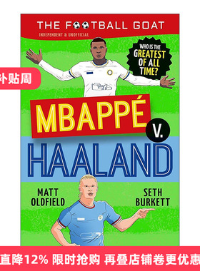 英文原版 The Football GOAT Mbappé vs Haaland 足球传奇 姆巴佩VS哈兰德 儿童运动人物传记科普 英文版 进口英语原版书籍
