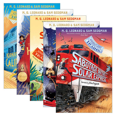 英文原版 Adventures on Trains 火车冒险系列1-5册 儿童章节书 故事小说 文学读物 英文版 进口英语原版书籍