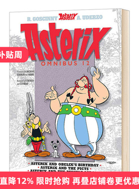 Asterix: Asterix Omnibus 12  高卢英雄历险记 34-36 合订本 卷十二进口原版英文书籍
