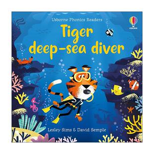 英文版 书籍 Tiger Diver 老虎深海游 Sea Readers Deep 进口英语原版 英文原版 儿童自然拼读故事绘本 Phonic