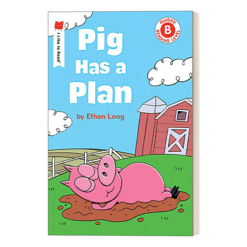英文原版 Pig Has a Plan 小猪有个计划 I Like to Read系列 企鹅兰登分级读物幼儿启蒙绘本 I Like to Read - Level B 进口书