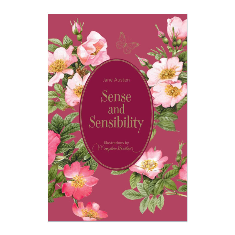 英文原版 Sense and Sensibility 理智与情感 精装收藏 彩色插图版 插画师荷兰水彩画家Marjolein Bastin 英文版 进口英语原版书籍