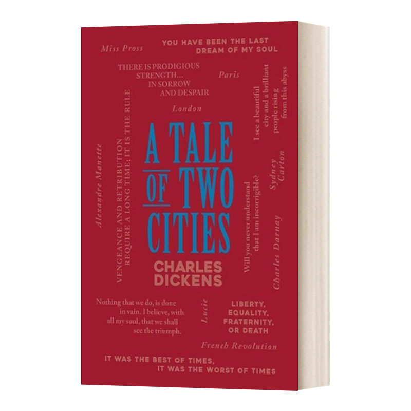 英文原版 A Tale of Two Cities 双城记 Word Cloud Classics 查尔斯 狄更斯 英文版 进口英语原版书籍