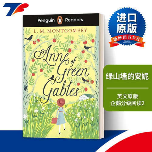 英文原版 Penguin Readers Level 2 Anne of Green Gables 企鹅分级阅读2 绿山墙的安妮 ELT Graded Reader 英文版 进口英语书籍