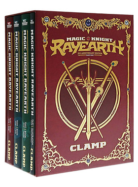 Magic Knight Rayearth Box 1 魔法骑士雷阿斯14册漫画盒装1 25周年限量版进口英文原版书籍