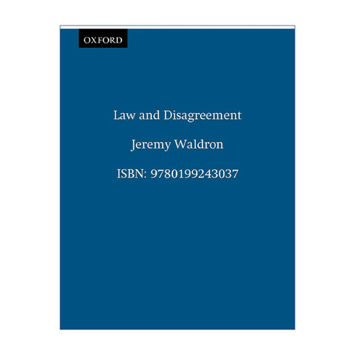 Law and Disagreement 法律与分歧 杰里米·沃尔德伦进口原版英文书籍