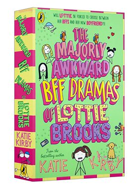 英文原版 The Majorly Awkward BFF Dramas of Lottie Brooks 洛蒂极其尴尬的生活6 Katie Kirby儿童故事书 进口英语原版书籍