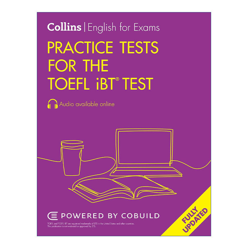 英文原版 Collins English Practice Tests for the TOEFL iBT? Test 托福考试练习 第二版 英文版 进口英语原版书籍
