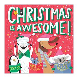 Book Christmas Awesome 英文版 书籍 英文原版 纸板书 Hello 你好幸运儿系列 圣诞节真棒 Lucky 进口英语原版 启蒙认知绘本
