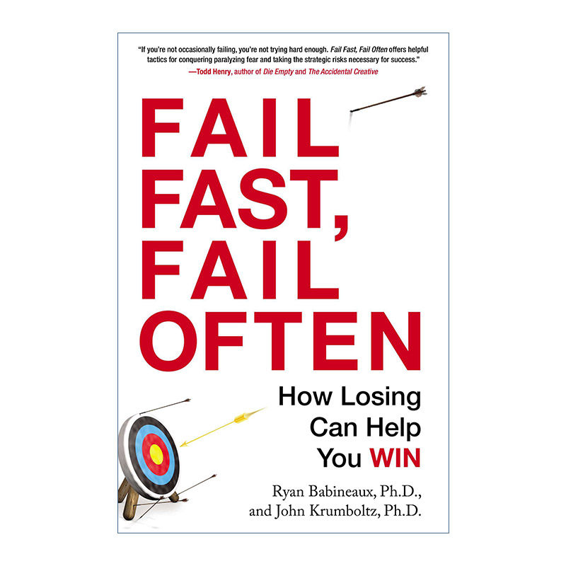 英文原版 Fail Fast Fail Often 要多失败 快失败 失败如何帮助你成功 自我提升 Ryan Babineaux 英文版 进口英语原版书籍