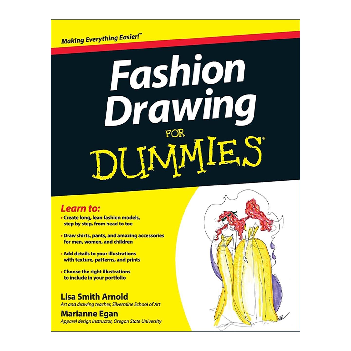 英文原版 Fashion Drawing for Dummies 时装画图达人迷 英文版 进口英语原版书籍