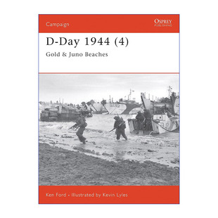 D-Day 1944 (4) 二战盟军1944诺曼底登陆日D-Day 战争历史系列 卷四进口原版英文书籍