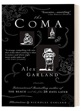 The Coma 昏迷 心理小说 Alex Garland进口原版英文书籍