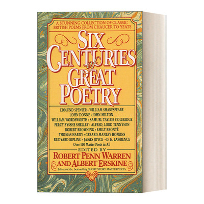 英文原版 Six Centuries of Great Poetry 六个世纪的伟大诗歌 从乔叟到叶芝的经典英国诗歌集 英文版 进口英语原版书籍